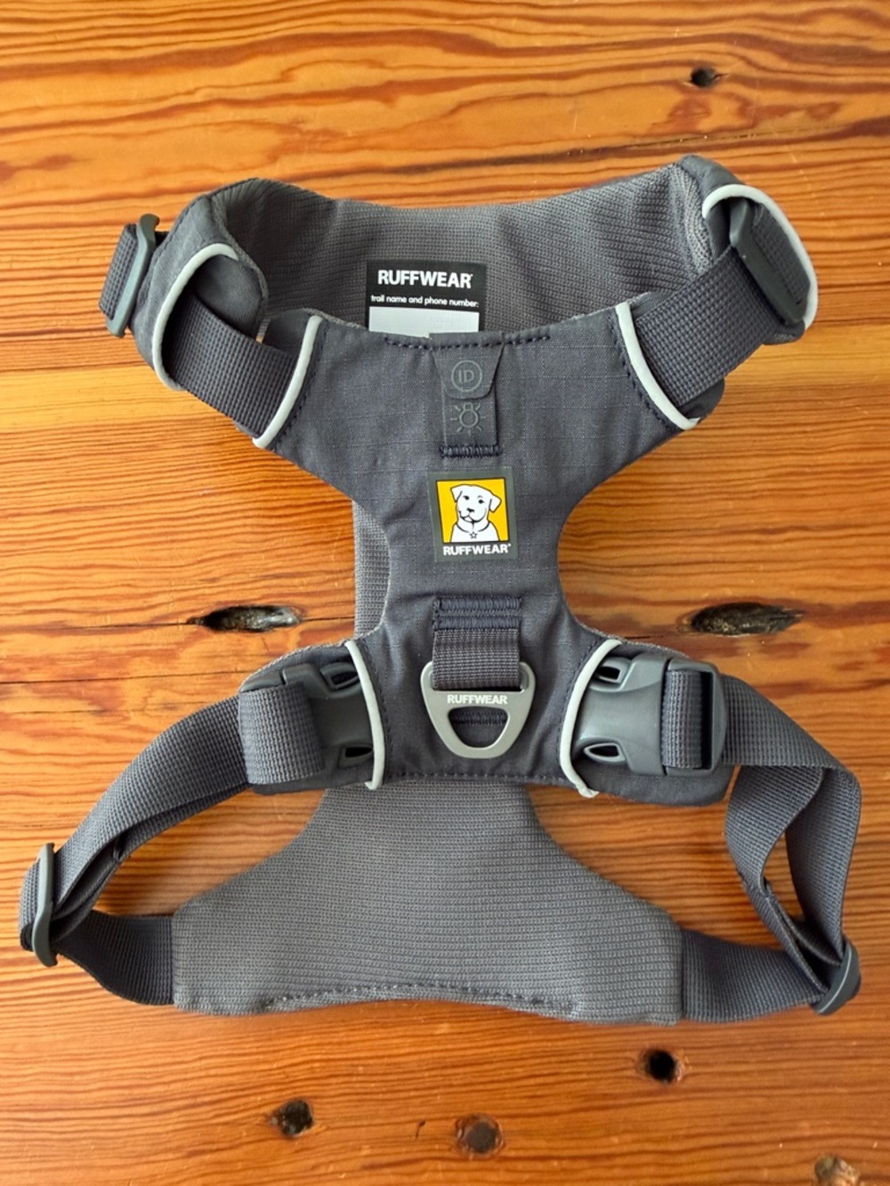 RuffWear Front Range Reflective Front-Clip Dog Harness, Basalt Gray, Small